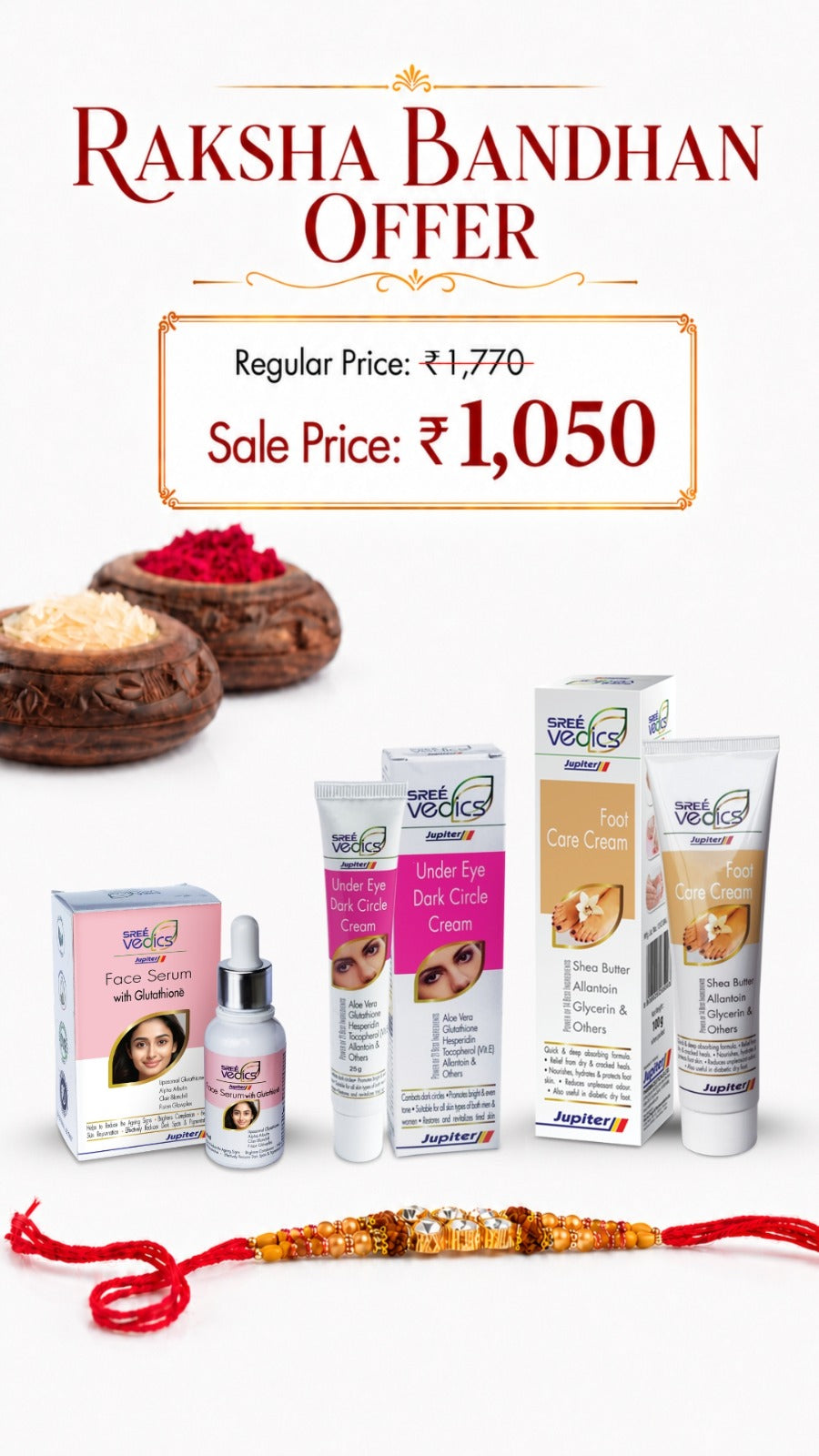 Foot Care, Under Eye & Face Serum